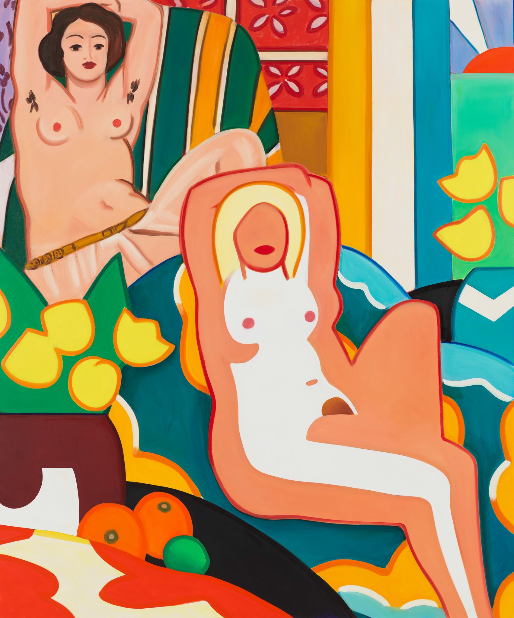 Tom Wesselmann Sunset Nude With Matisse Odalisque Elephant