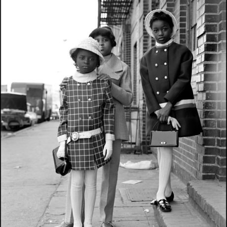 USA. New York City. Harlem. 1966. Girls dressed in their Sunday best ...