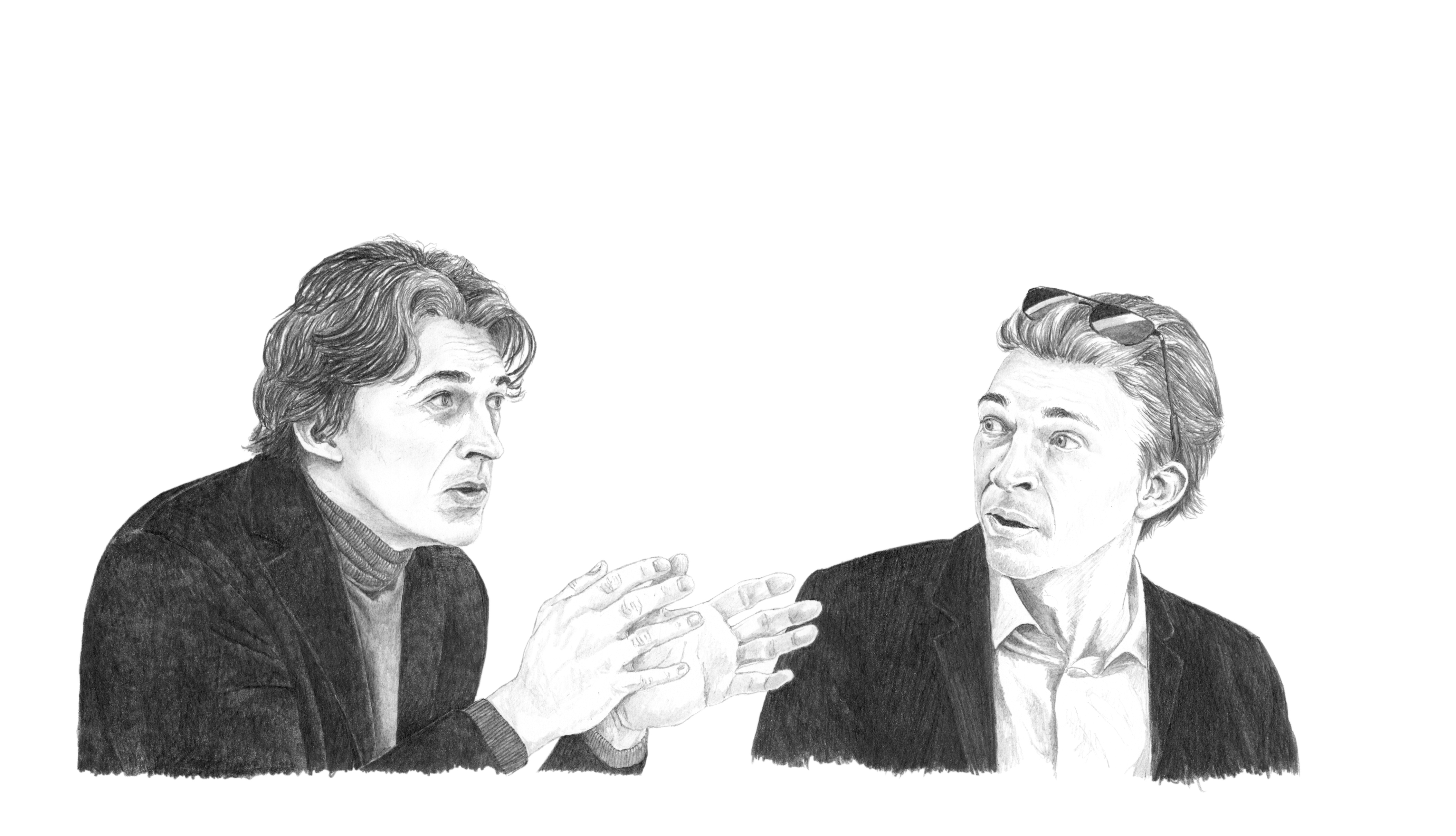 Clara Lacy, illustration of Nicolas Bourriaud for Elephant issue 32