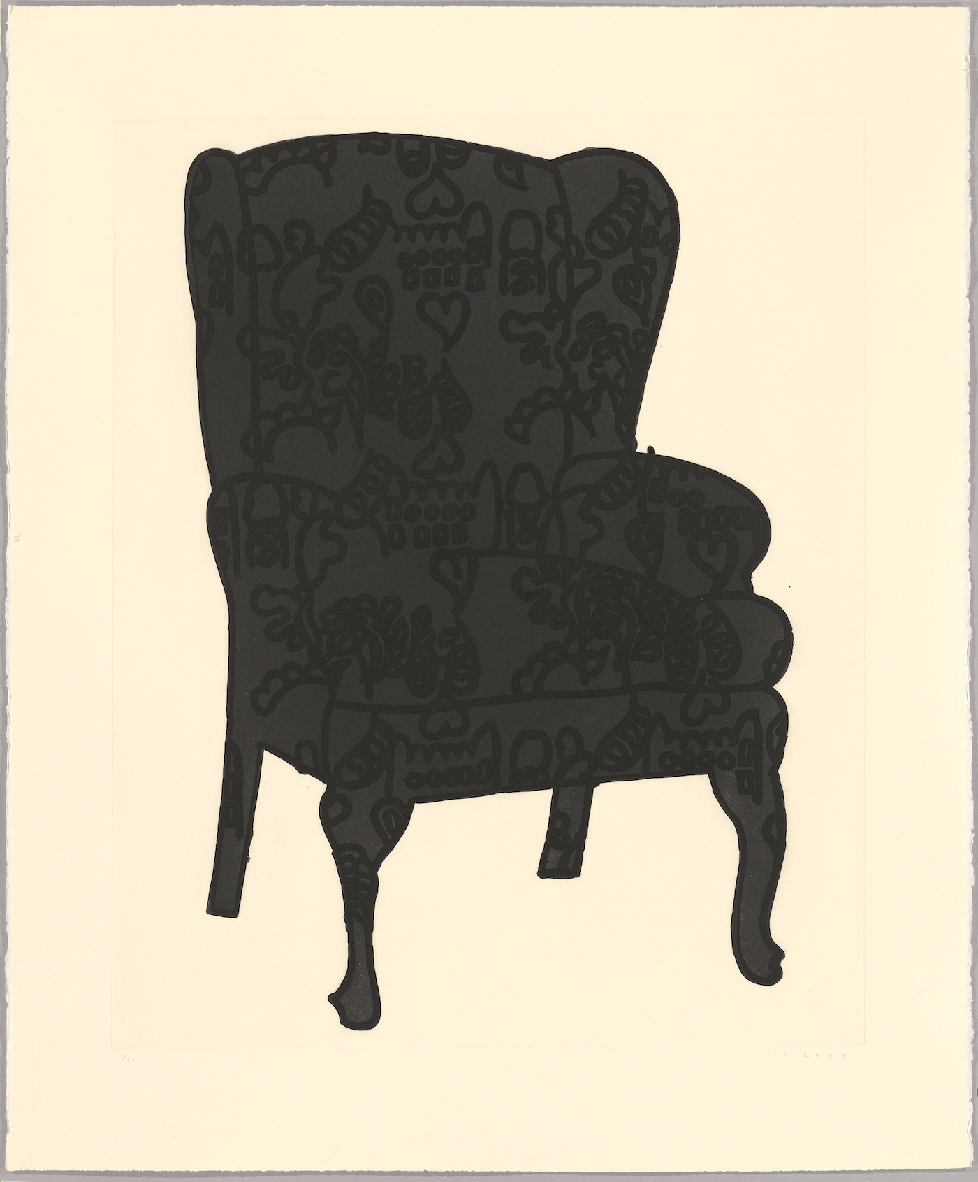 Humphrey Ocean, Black Love Chair, 2006