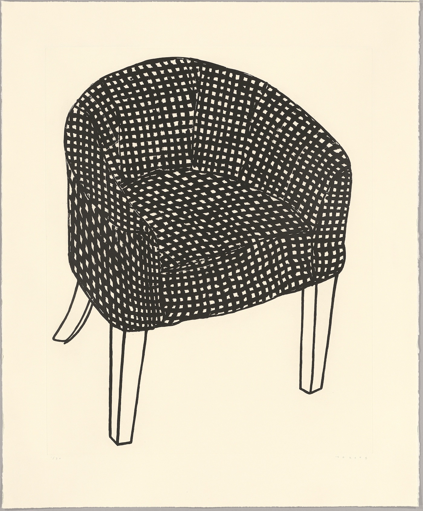 Humphrey Ocean, Fat Check Chair, 2006