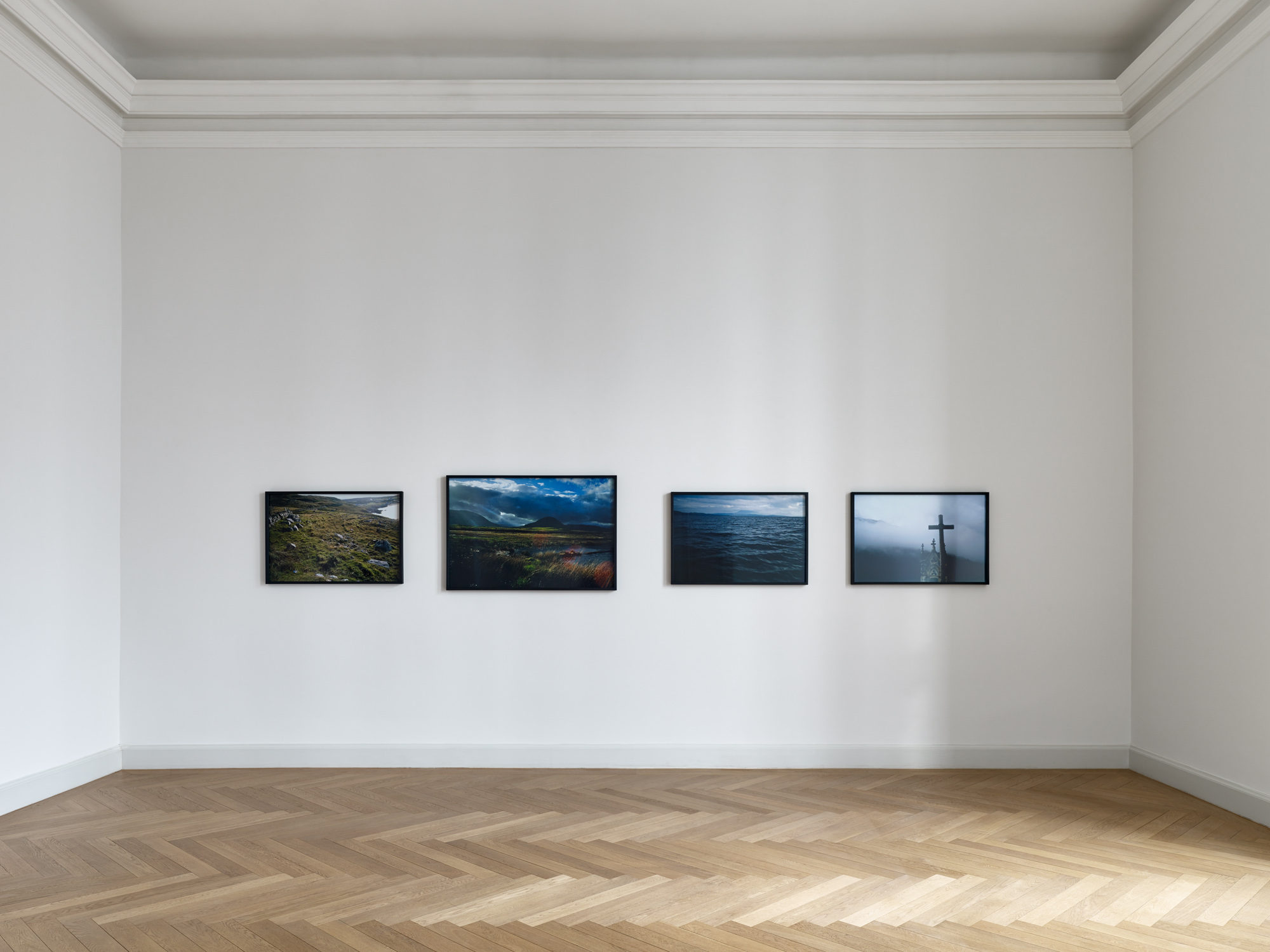 Installation view, Pedro Cabrita Reis, Nan Goldin, Justin Matherly at Galerie Kewenig