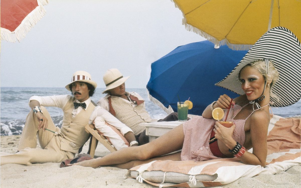Antonio Lopez, Corey Tippin and Donna Jordan, Saint-Tropez, 1970