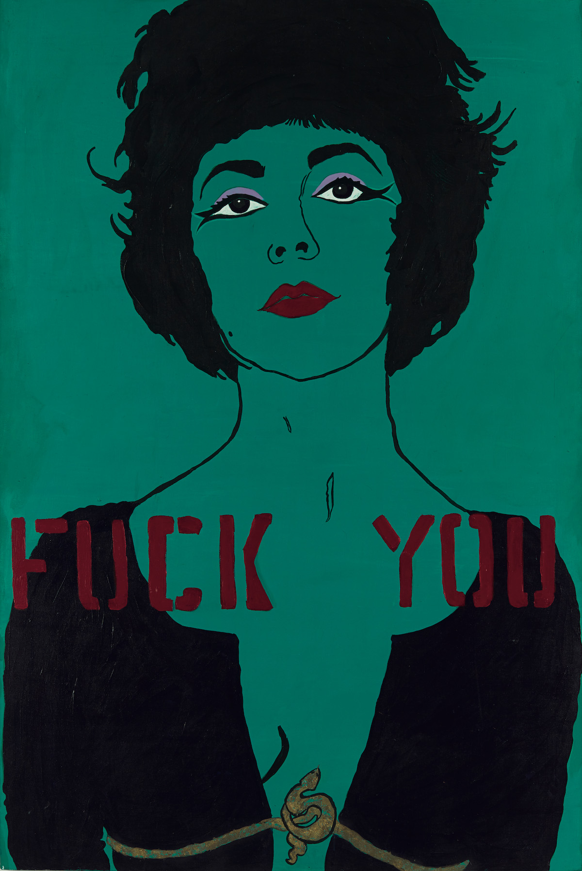 Kathe Burkhart, Fuck You from the Liz Taylor Series Cleopatra, 1984