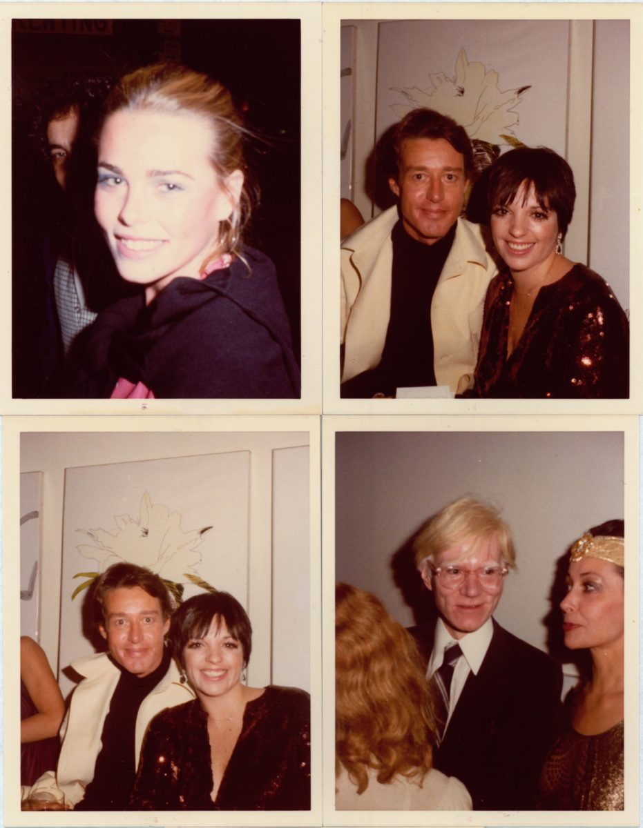 Margaux Hemmingway, Andy Warhol, Liza Minelli, Halston and Ultra Violet, New York, 1977