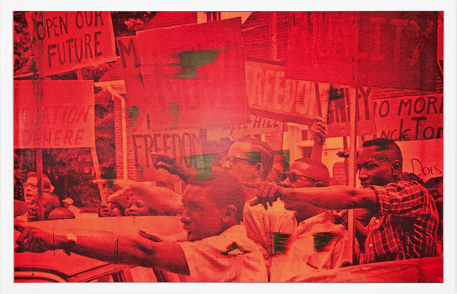 Freedom Now (red and gold), 2018, (flash)