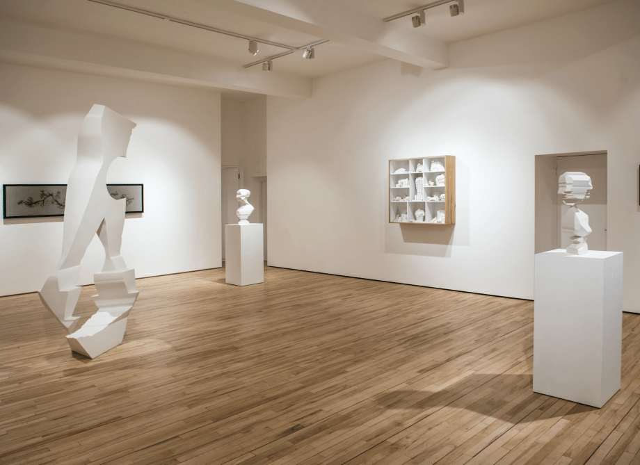 Installation image showing works by Nick Hornby, Eduardo Paolozzi, Douglas White © James Gifford-Mead