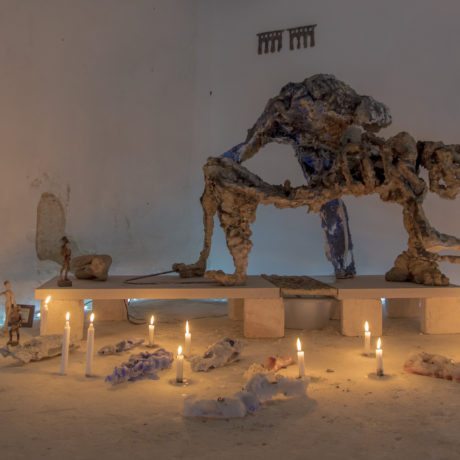 Sacra Conversazione, curated by Emmanuelle Luciani and Charlotte Cosson, with artwork by Giovanni Copelli photo James Ruffato