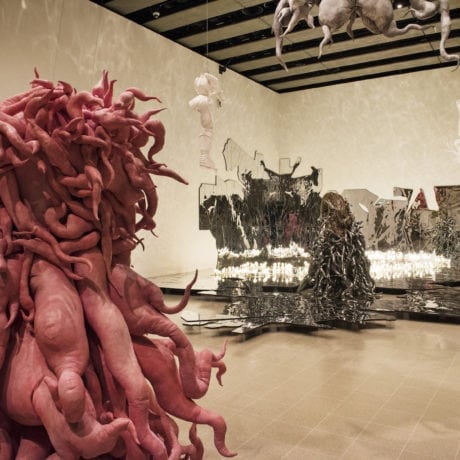 Installation view of Lee Bul: Crashing at Hayward Gallery, London, 2018. Photo by Linda Nylind