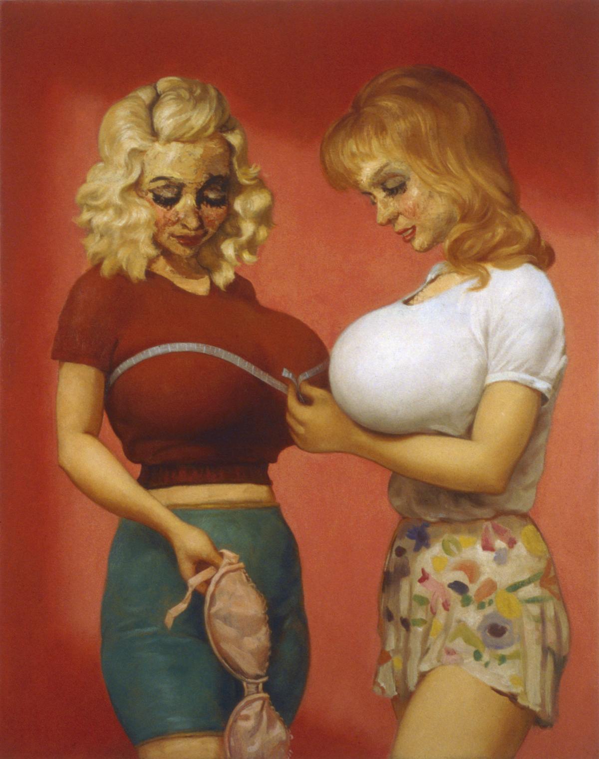 John Currin, The Bra Shop, 1997, Â© John Currin, courtesy Sadie Coles HQ, London