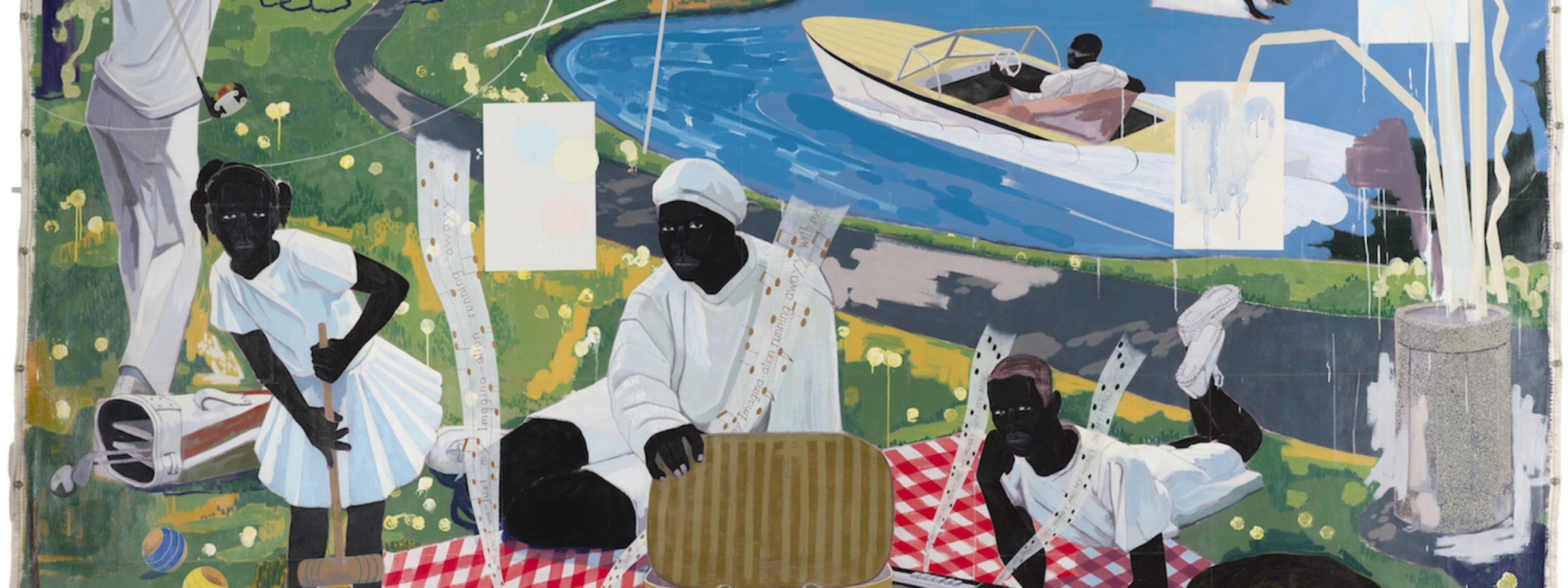 Kerry James Marshall Past Times, Sotheby's sale Puff Daddy Black Painter