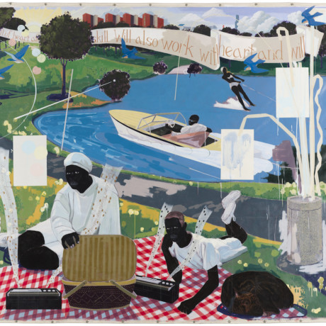 Kerry James Marshall Past Times, Sotheby's sale Puff Daddy Black Painter
