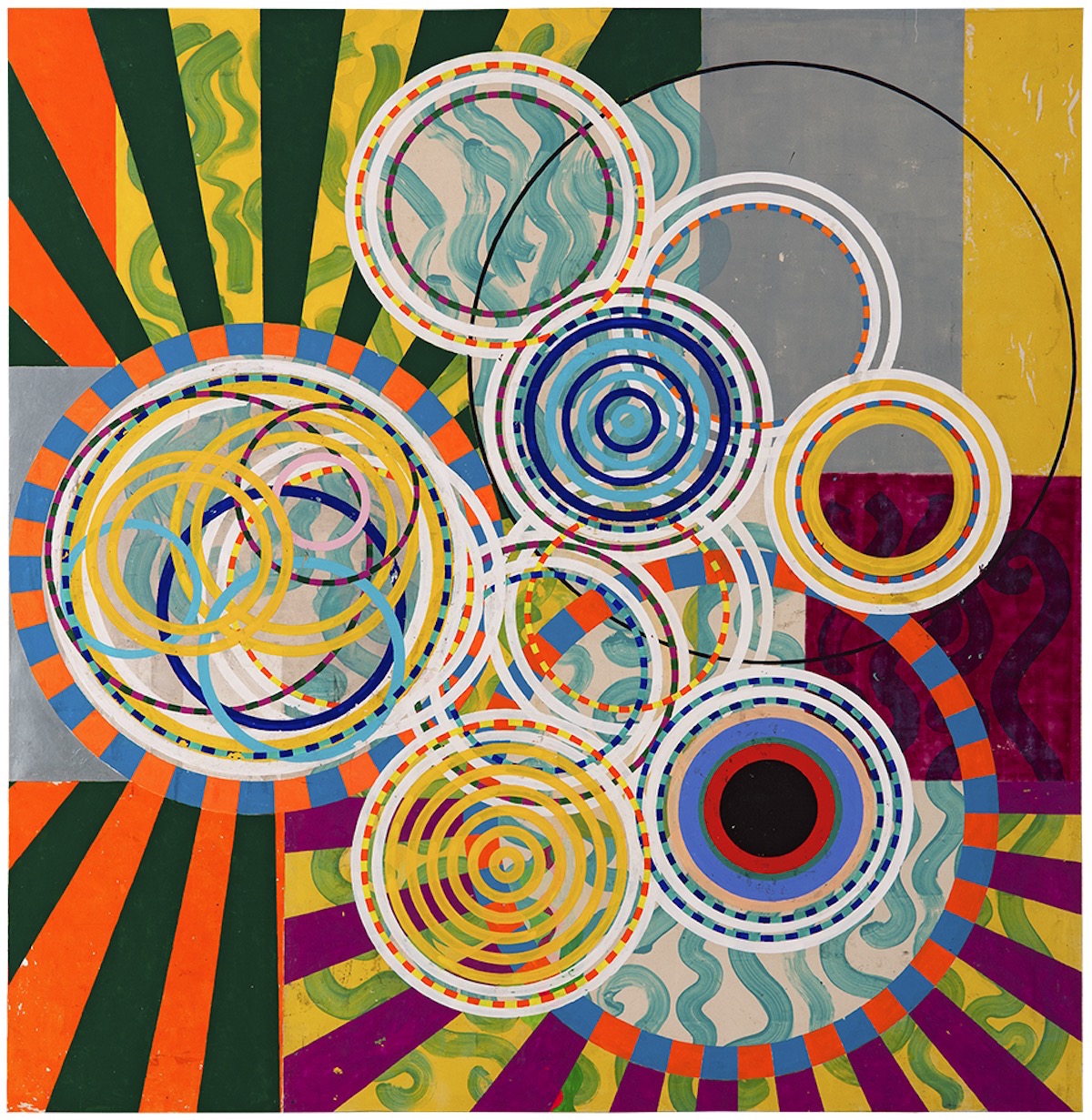 O grande dia Beatriz Milhazes Brazilian artist Hilma Af Klimt Painting Abstract Colourful