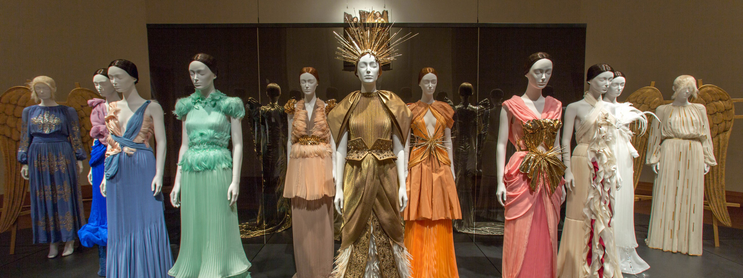 Installation view at Heavenly Bodies, courtesy The Metropolitan Museum of Art