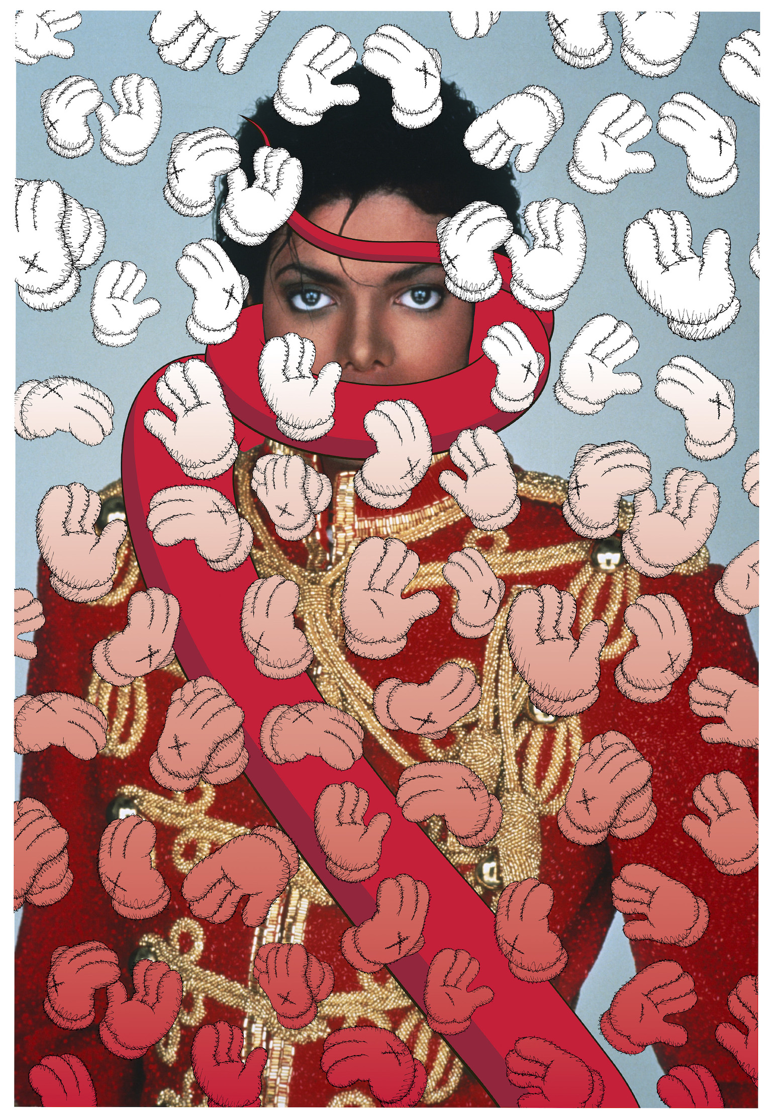 Michael Jackson portrait for Interview Magazine by KAWS
