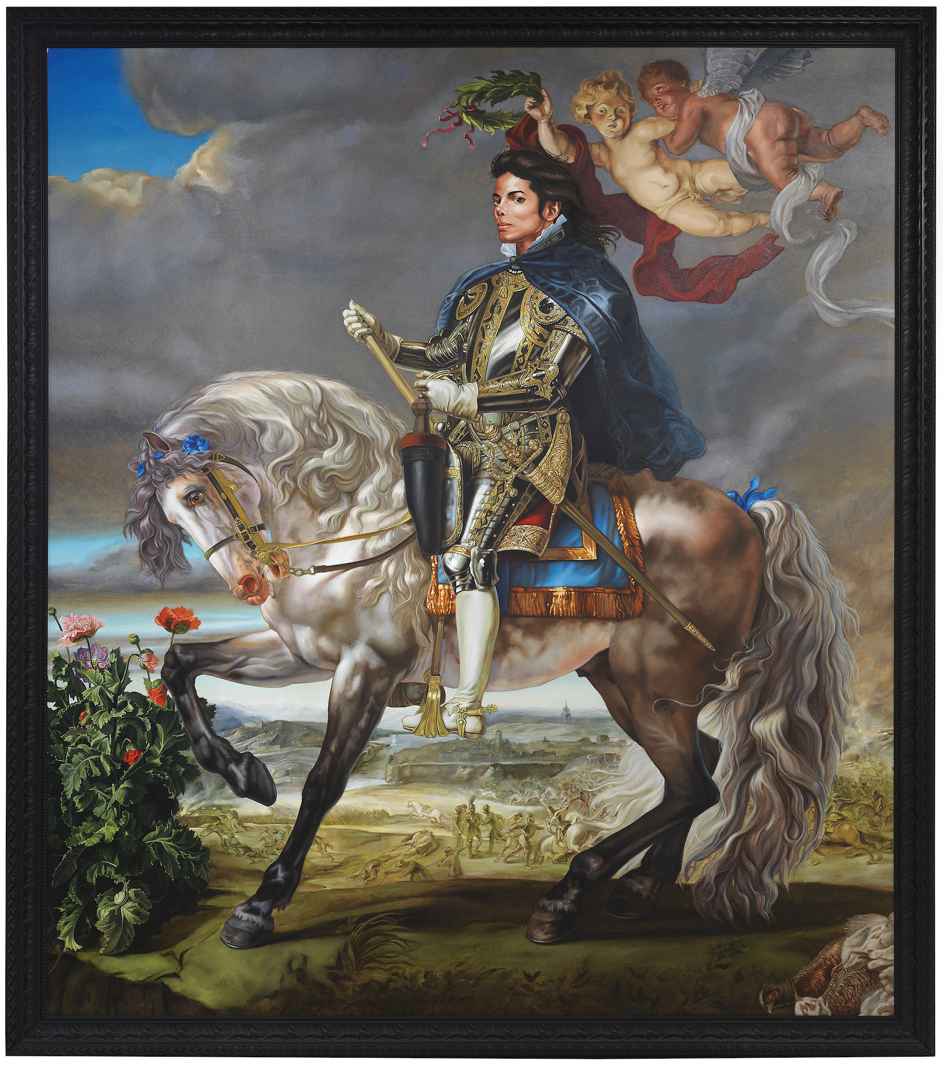 Kehinde Wiley, Equestrian Portrait of King Philip II (Michael Jackson), 2010