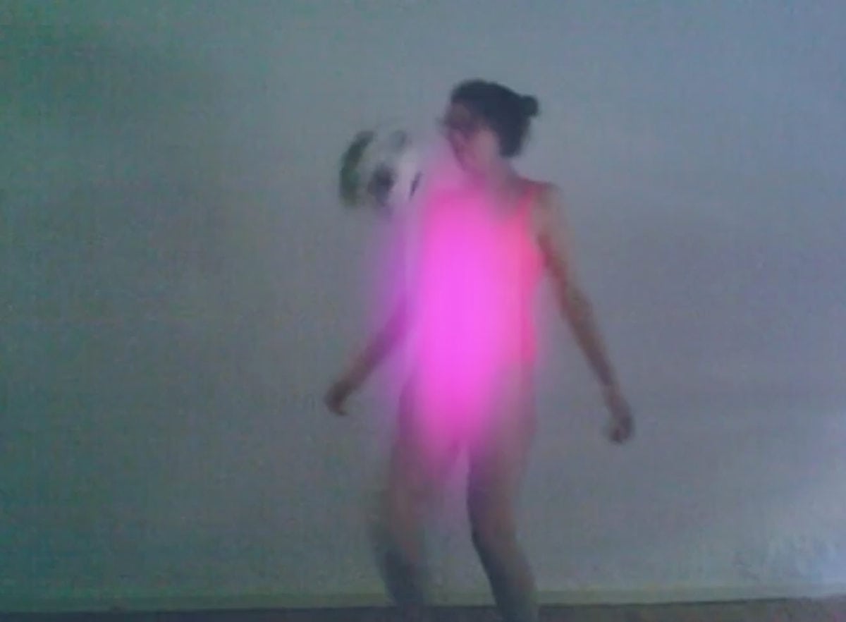 Petra Cortright, still from footvball/faerie, 2009. Courtesy the artist