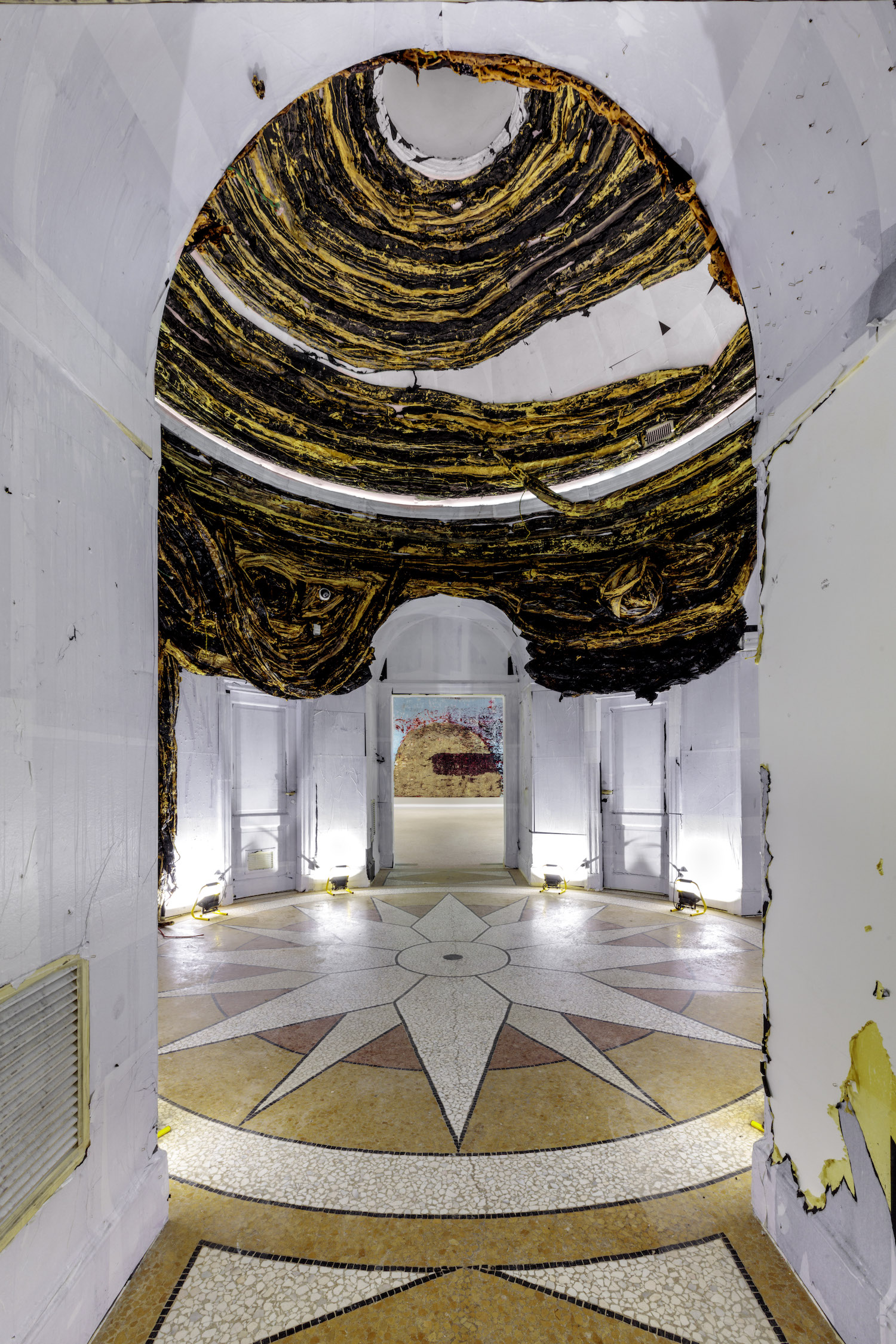 Mark Bradford, Tomorrow Is Another Day, La Biennale di Venezia, US Pavilion, Venice, Italy, 2017. Installation view. Photo: Joshua White. Courtesy the artist and Hauser & Wirth