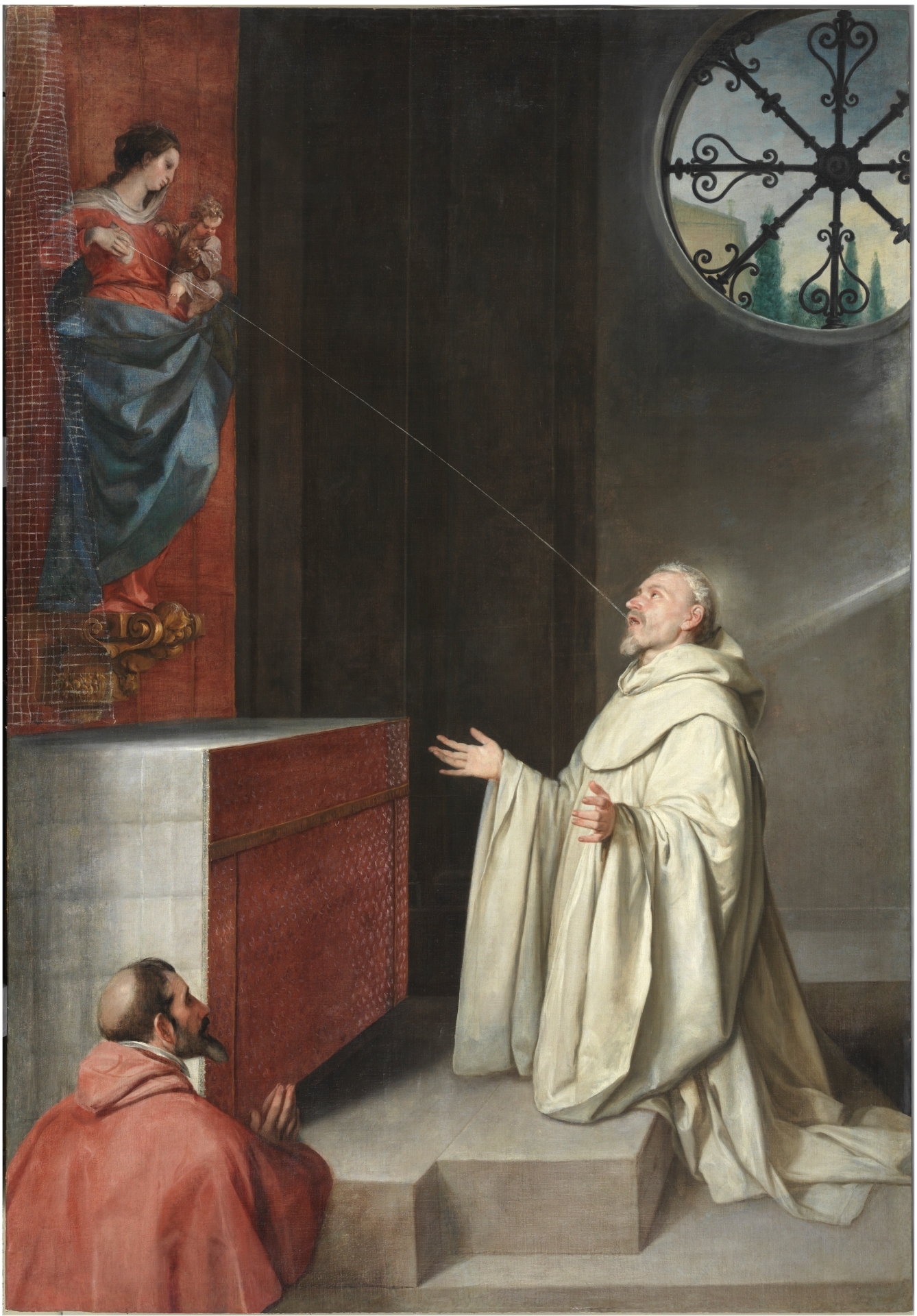 Alonso Cano, St Bernard and the Virgin, Ca. 1645-1652