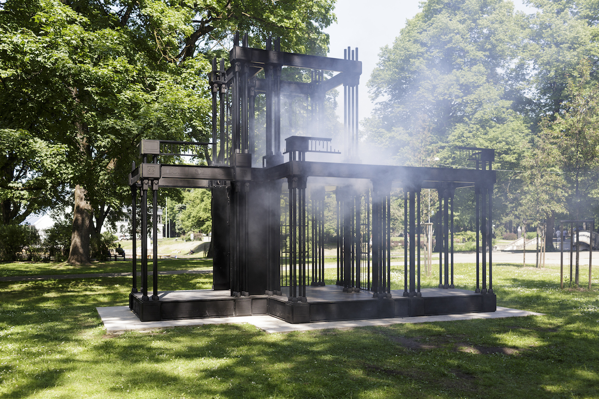 James Beckett, Palace Ruin, 2016. The Former Faculty of Biology of the University of Latvia. Riga Biennial of Contemporary Art RIBOCA 