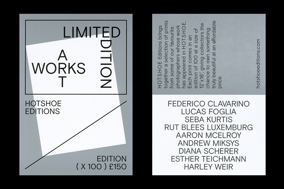 Hotshoe Editions, designed by The Entente Colophon Foundry