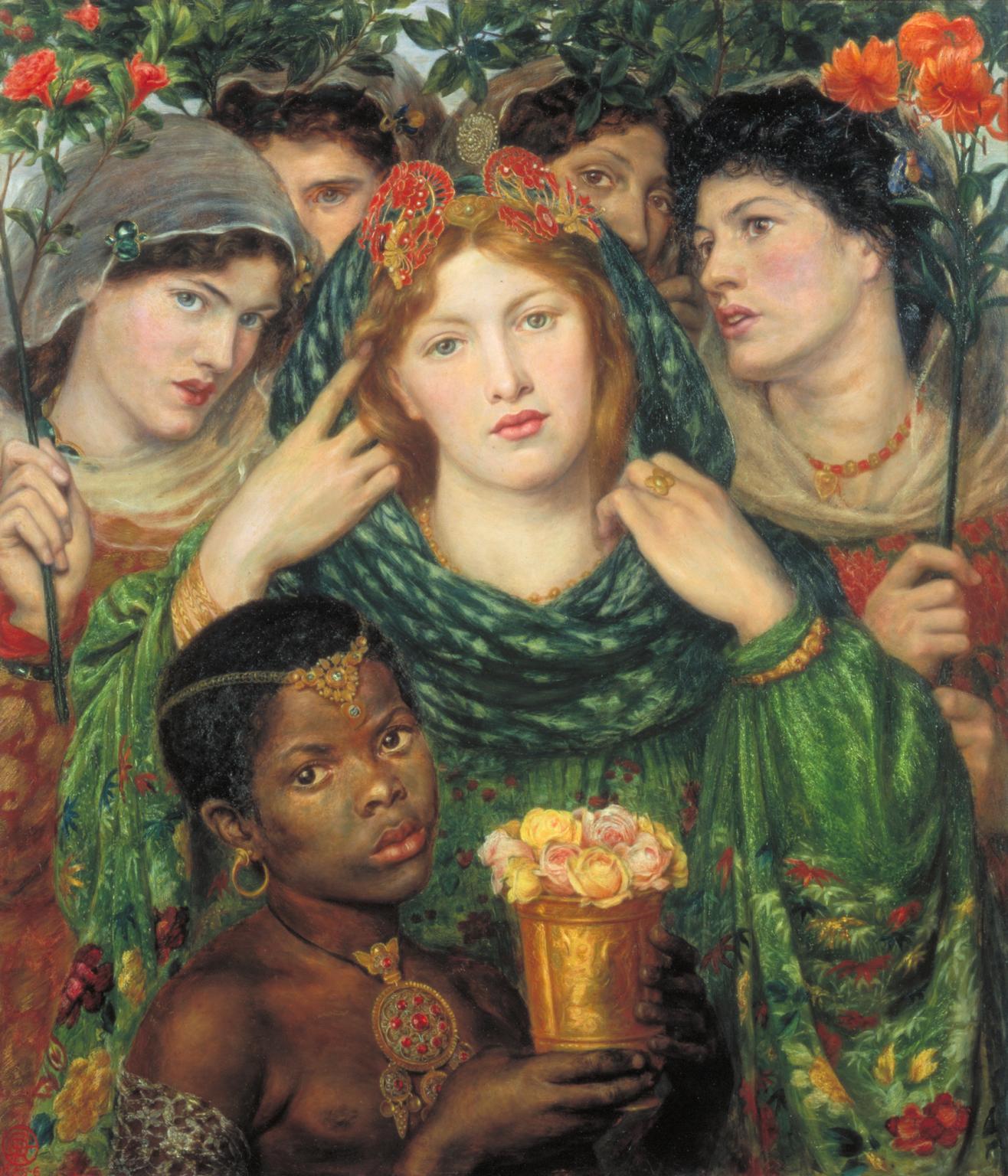 Dante Gabriel Rossetti, The Beloved ('The Bride'), 1865-6. Purchased with assistance from Sir Arthur Du Cros Bt and Sir Otto Beit KCMG through the Art Fund 1916 Â© Tate