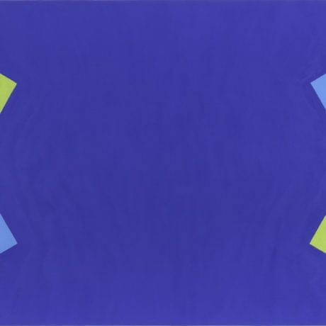 Rosemarie Castoro, Blue Red Gold Pink Green Yellow Y Bar, 1965