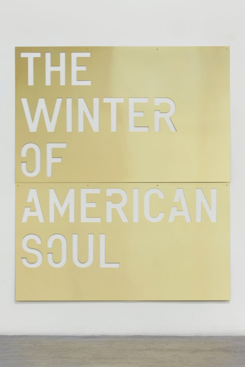Rirkrit Tiravanija, Untitled (The Winter of American Soul), 2018 with Gavin Brown's Enterprise