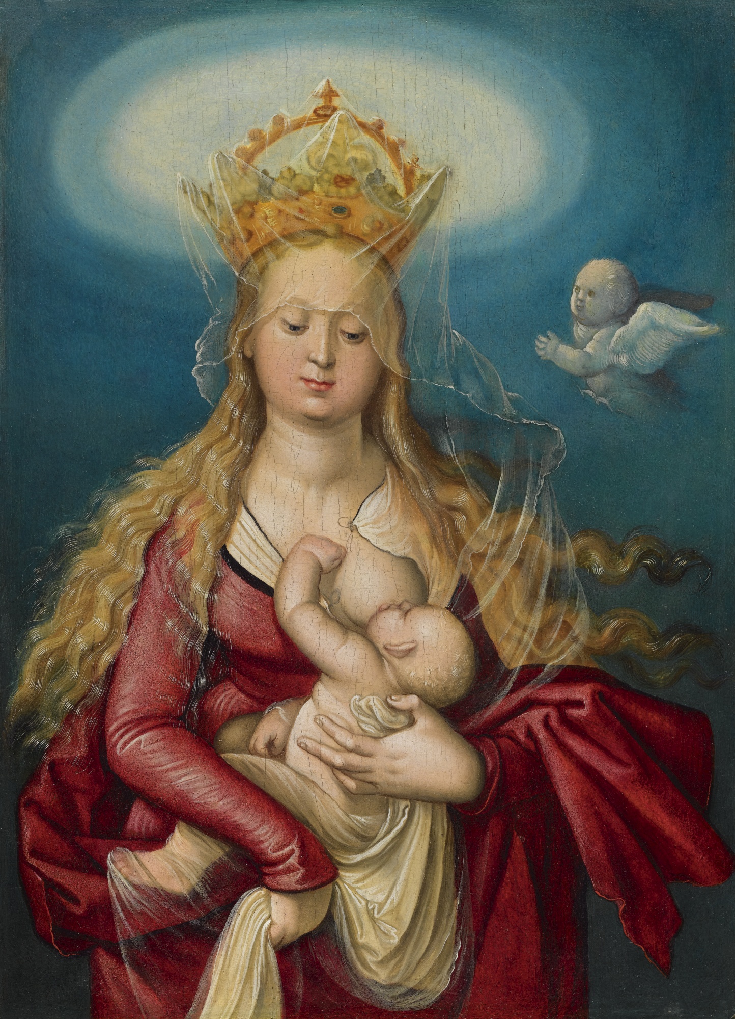 Hans Baldung, called Grien, The Virgin as Queen of Heaven Suckling the Infant Christ