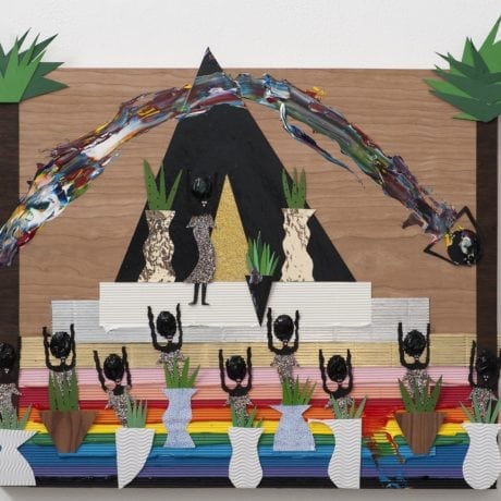 The Glitter Bitch Ceremony, 2012 Devin Troy Strother panel painting