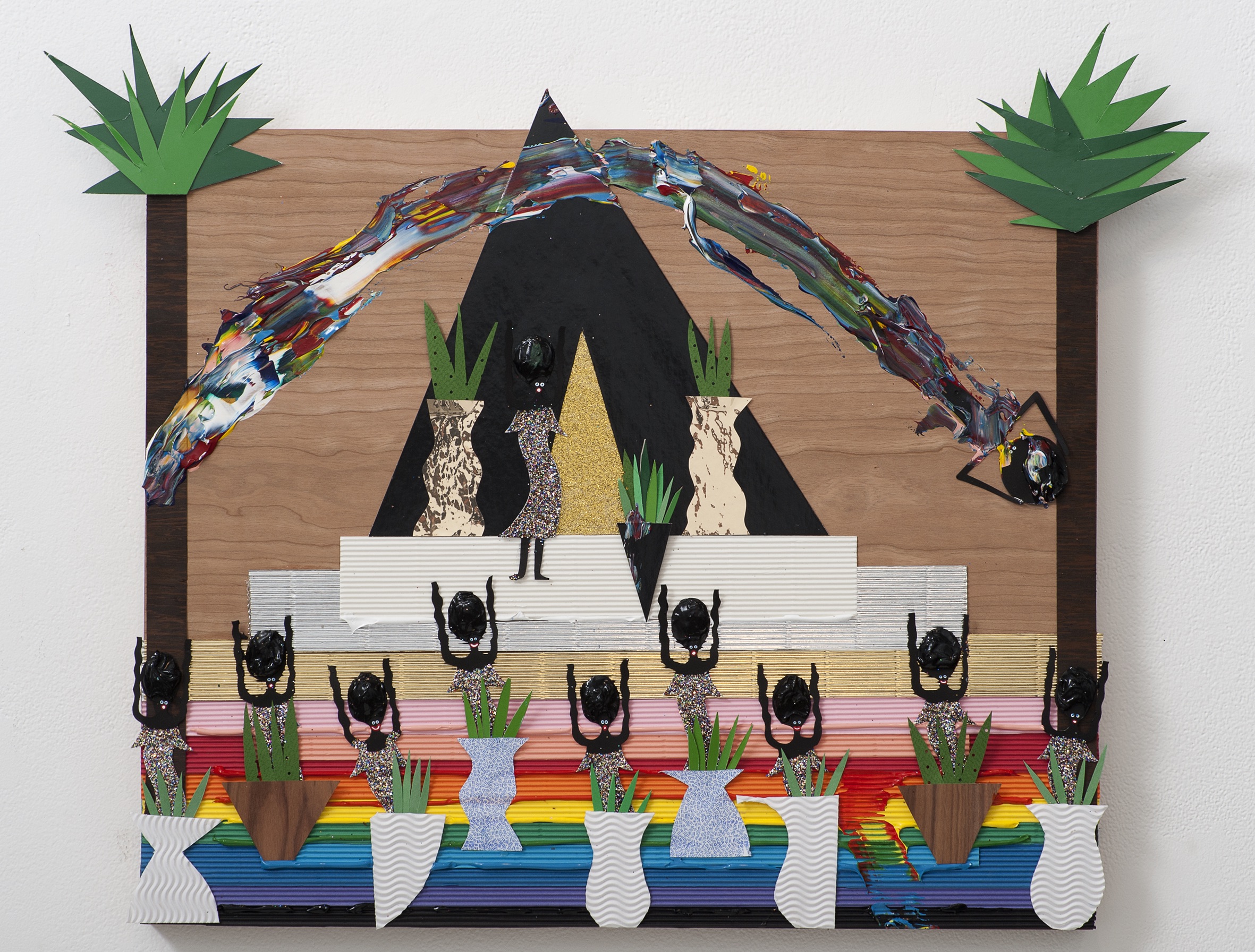 The Glitter Bitch Ceremony, 2012 Devin Troy Strother panel painting 