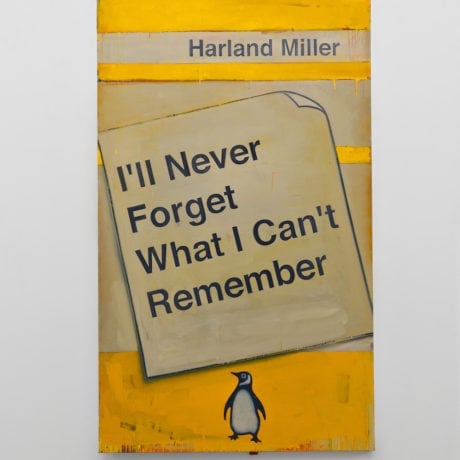 Harland Miller Ill Never Forget What I Cant Remember 2016 (medium res)