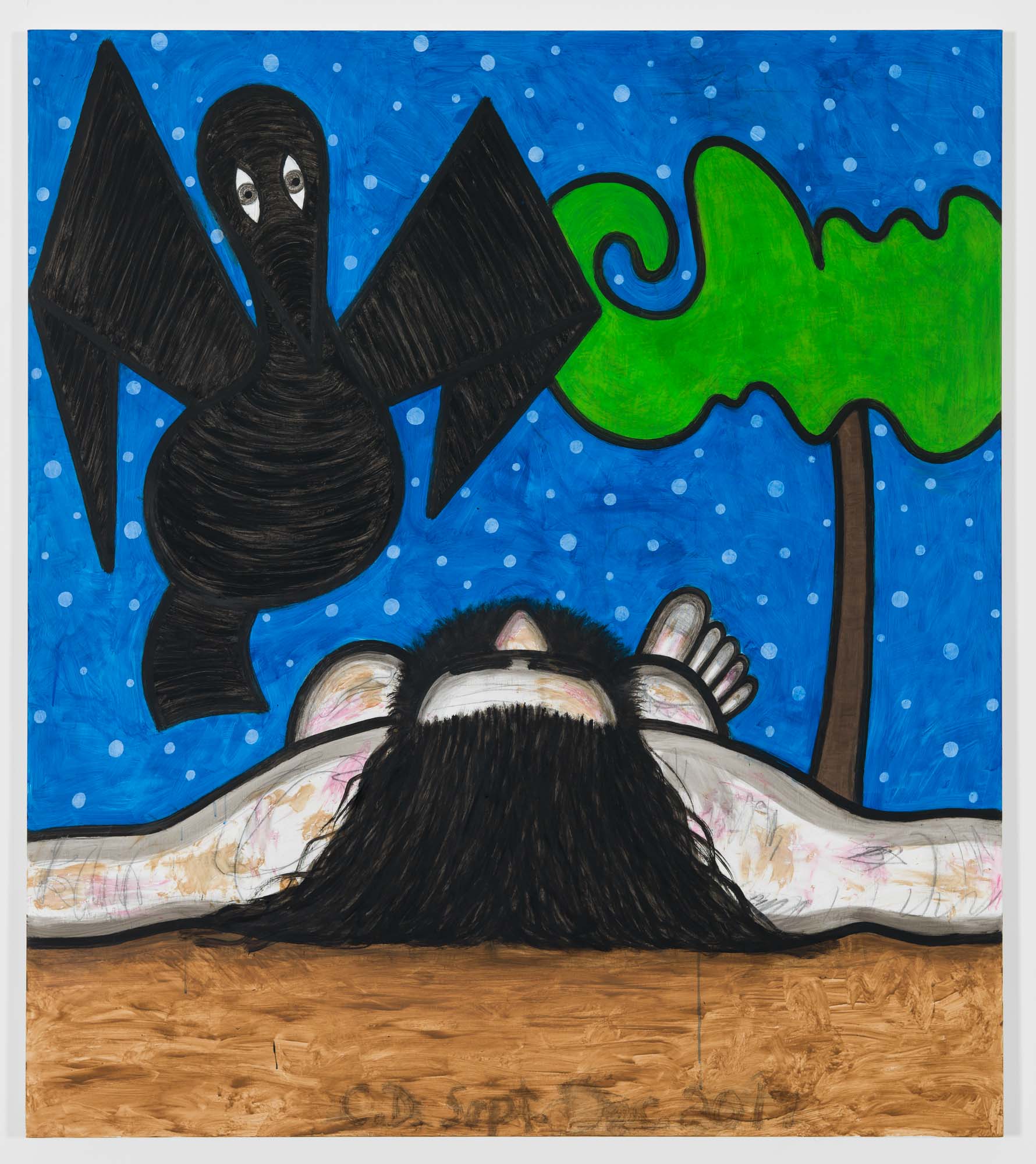 Carroll Dunham Left for Dead (2), 2017. Â© Carroll Dunham. Courtesy the artist and Gladstone Gallery, New York and Brussels
