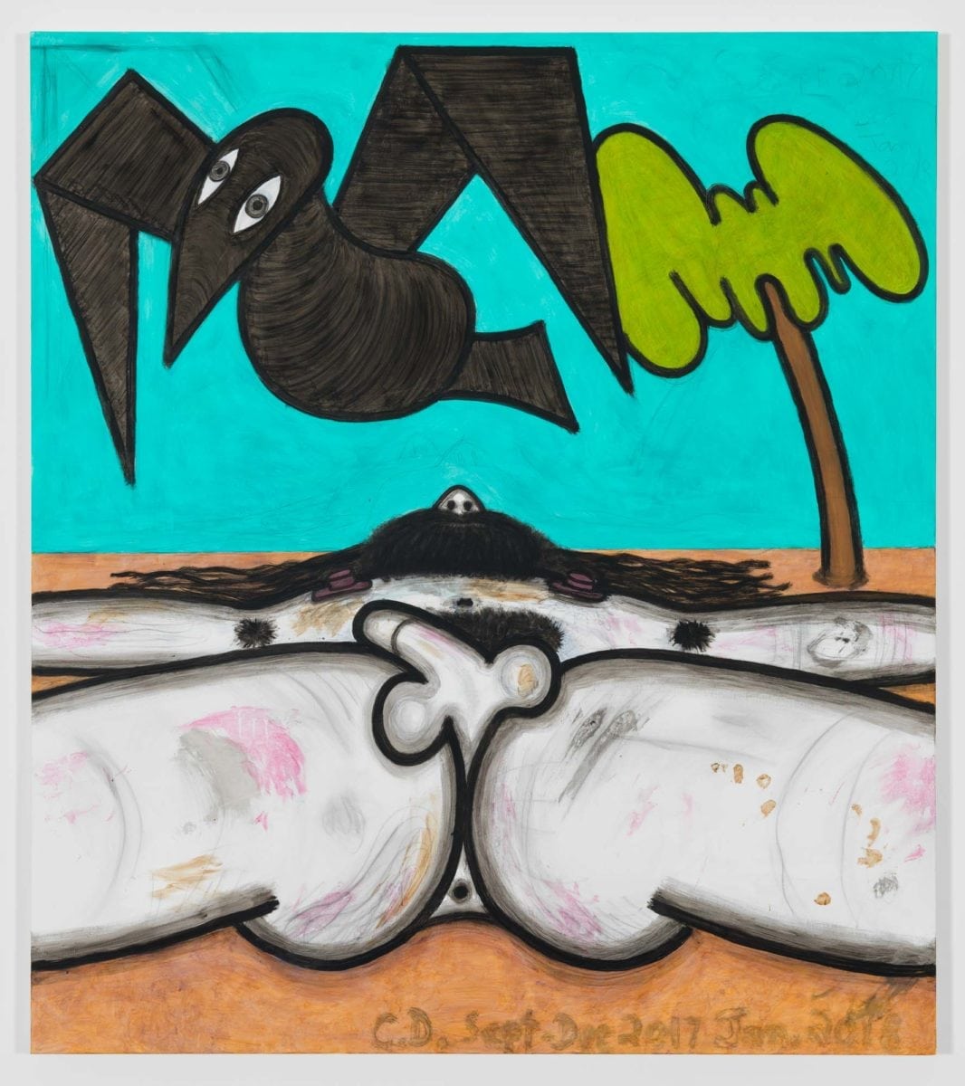 Carroll Dunham Left for Dead (3), 2017-2018. © Carroll Dunham. Courtesy the artist and Gladstone Gallery, New York and Brussels