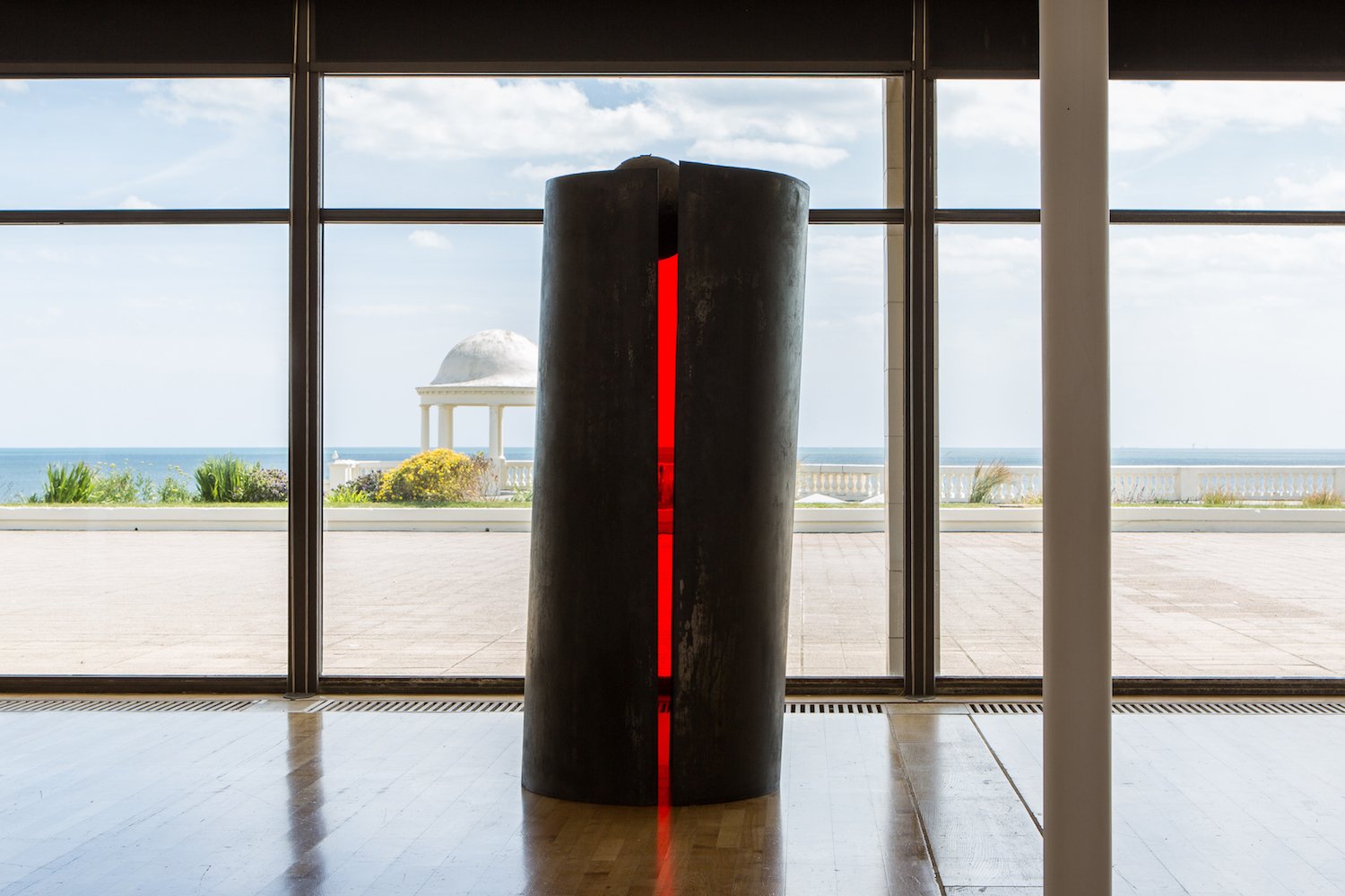 Installation view of 'Alison Wilding: Right Here and Out There' at the De La Warr Pavilion. Courtesy the artist and Karsten Schubert London. Photo © Rob Harris