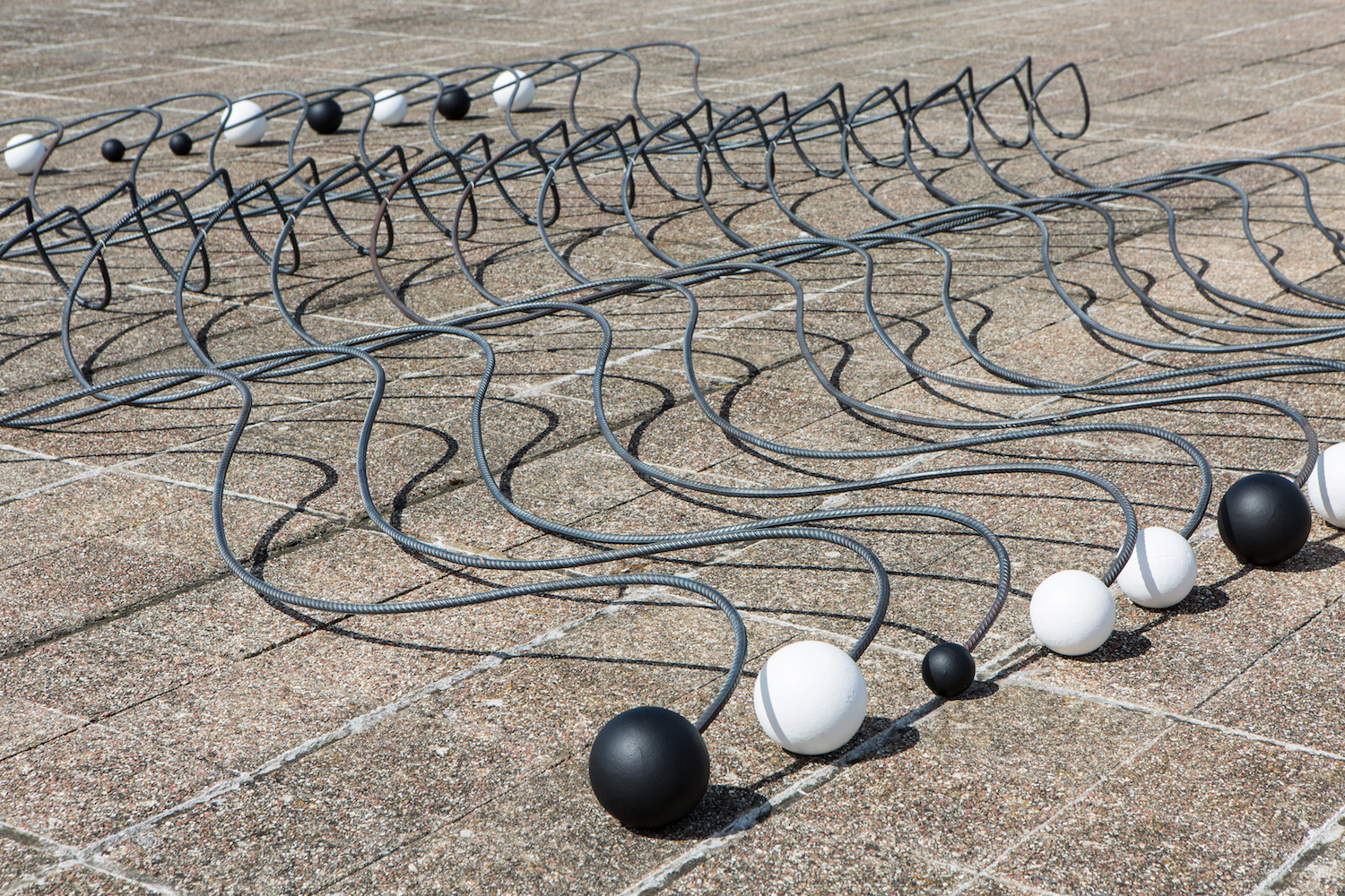 Installation view of 'Alison Wilding: Right Here and Out There' at the De La Warr Pavilion. Courtesy the artist and Karsten Schubert London. Photo © Rob Harris