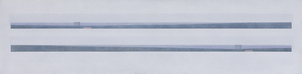 Two Horizons II, 1973. Oil on canvas