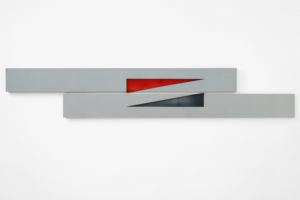 Two Section Horizontal, 1970. Coach paint on fibreglass and resin