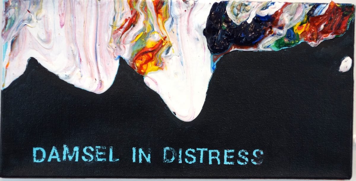 Betty Tompkins, Damsel in Distress, 2013. Courtesy of the artist and P.P.O.W