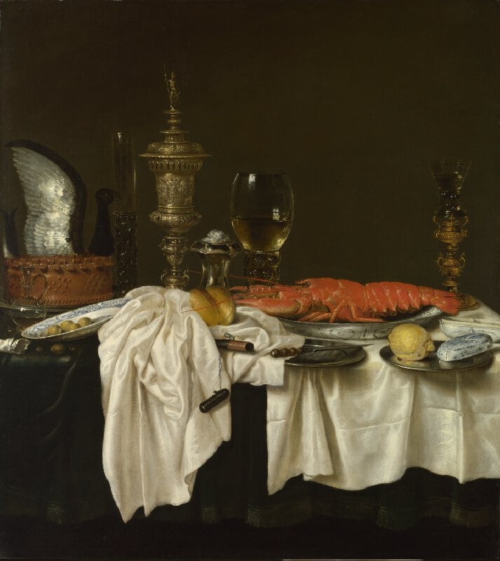 Willem Claesz. Heda, Still Life with a Lobster, 1650-9