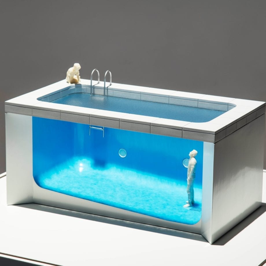 Leandro Erlich, The Swimming Pool（model), 1999, Courtesy NoguerasBlanchard gallery.