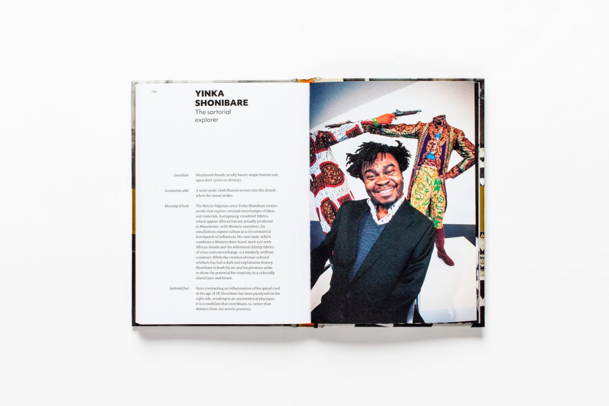 Yinka Shonibare, from Sartorial: The Art of Looking Like an Artist, by Katerina Pantelides, published by Laurence King