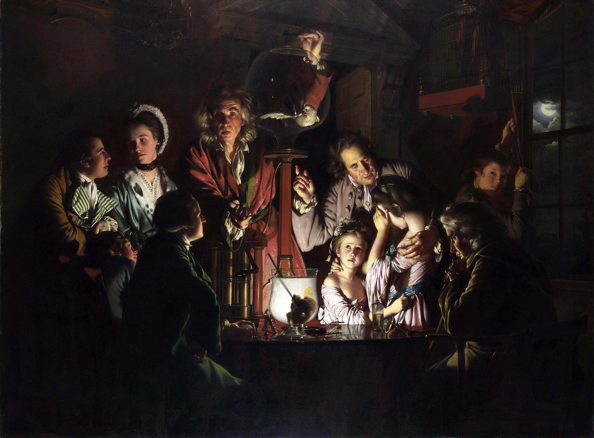 Joseph Wright of Derby, An Experiment on a Bird in the Air Pump, 1768