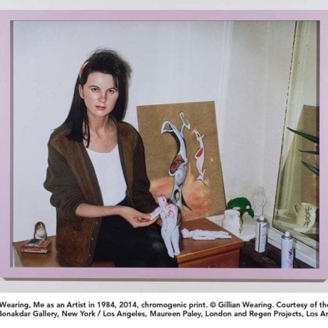 Gillian Wearing, Me as an Artist in 1984, 2014 c. Gillian Wearing, courtesy of the artist Tanya Bonakdar Gallery, New York/Los Angeles, Maureen Paley, London and Regen Projects, Los Angeles