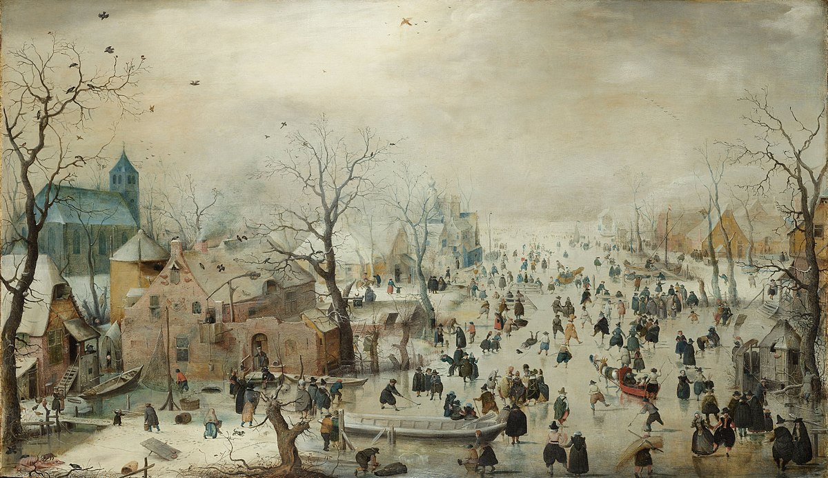 Hendrick Avercamp, Winter Landscape with Skaters, c1608