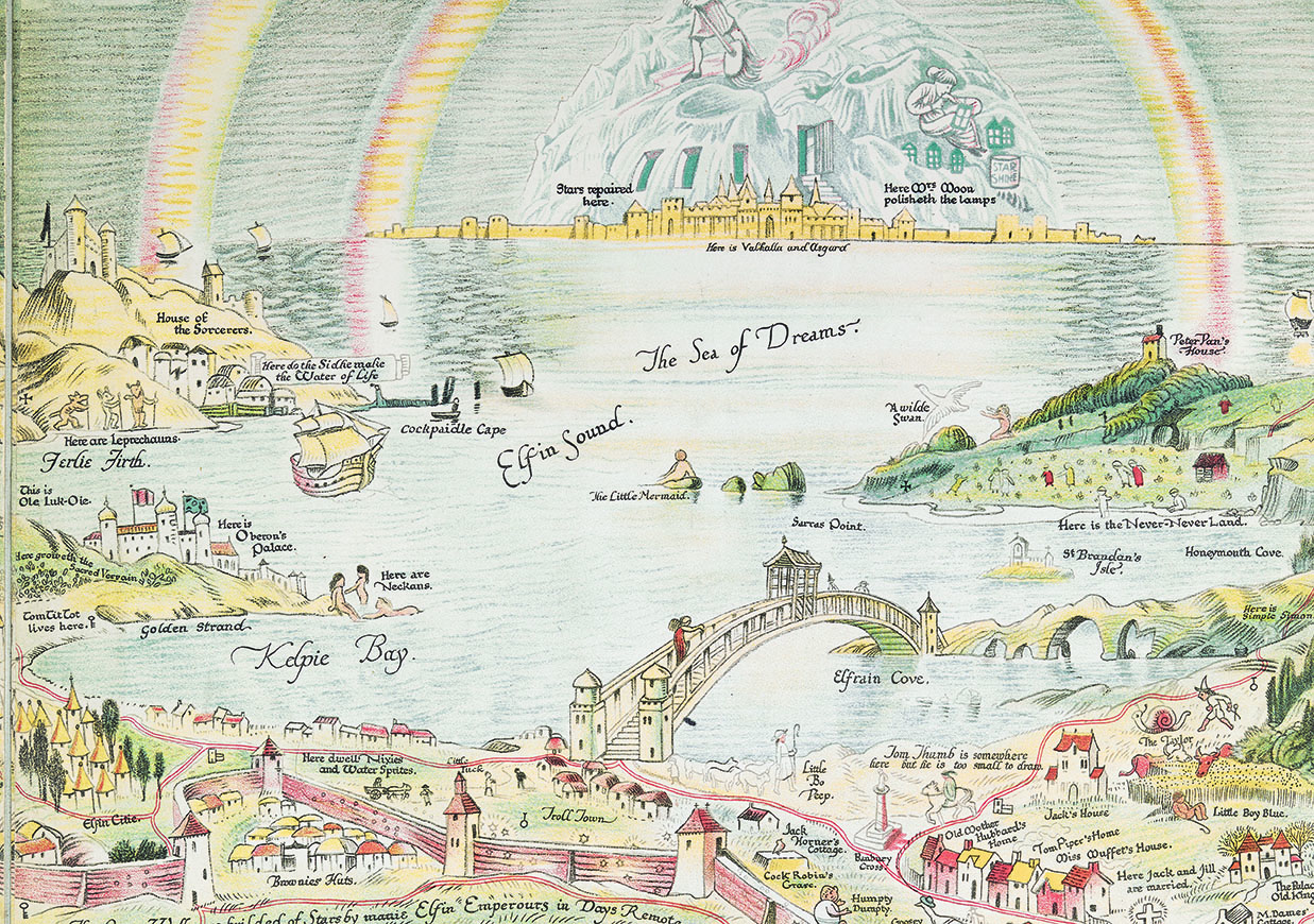 An Anciente Mappe of Fairyland newly discovered and set forth by Bernard Sleigh. Sidgwick & Jackson: London, 1918. British Library, London.