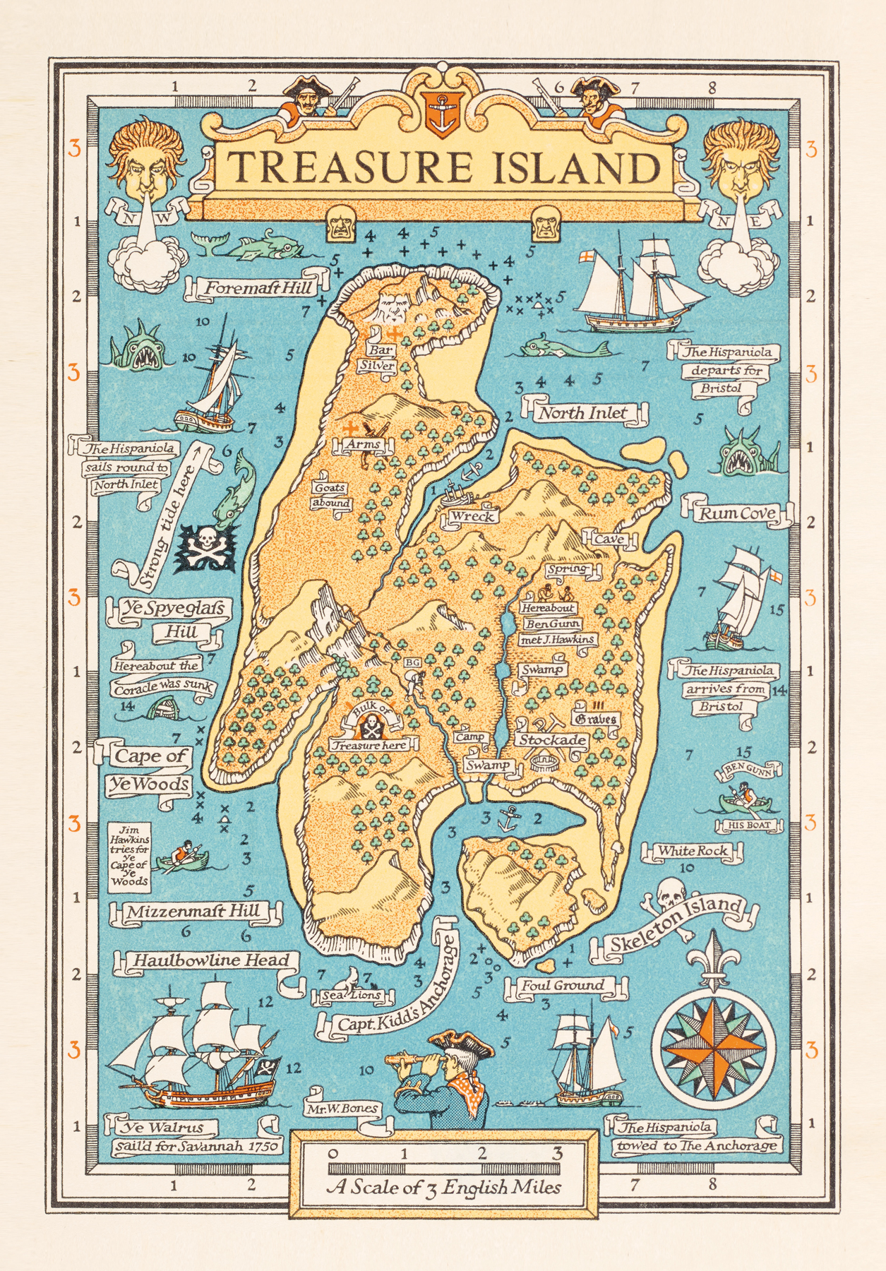 Map from Treasure Island by Robert Louis Stevenson. Cassell & Co.: London, 1899. British Library, London