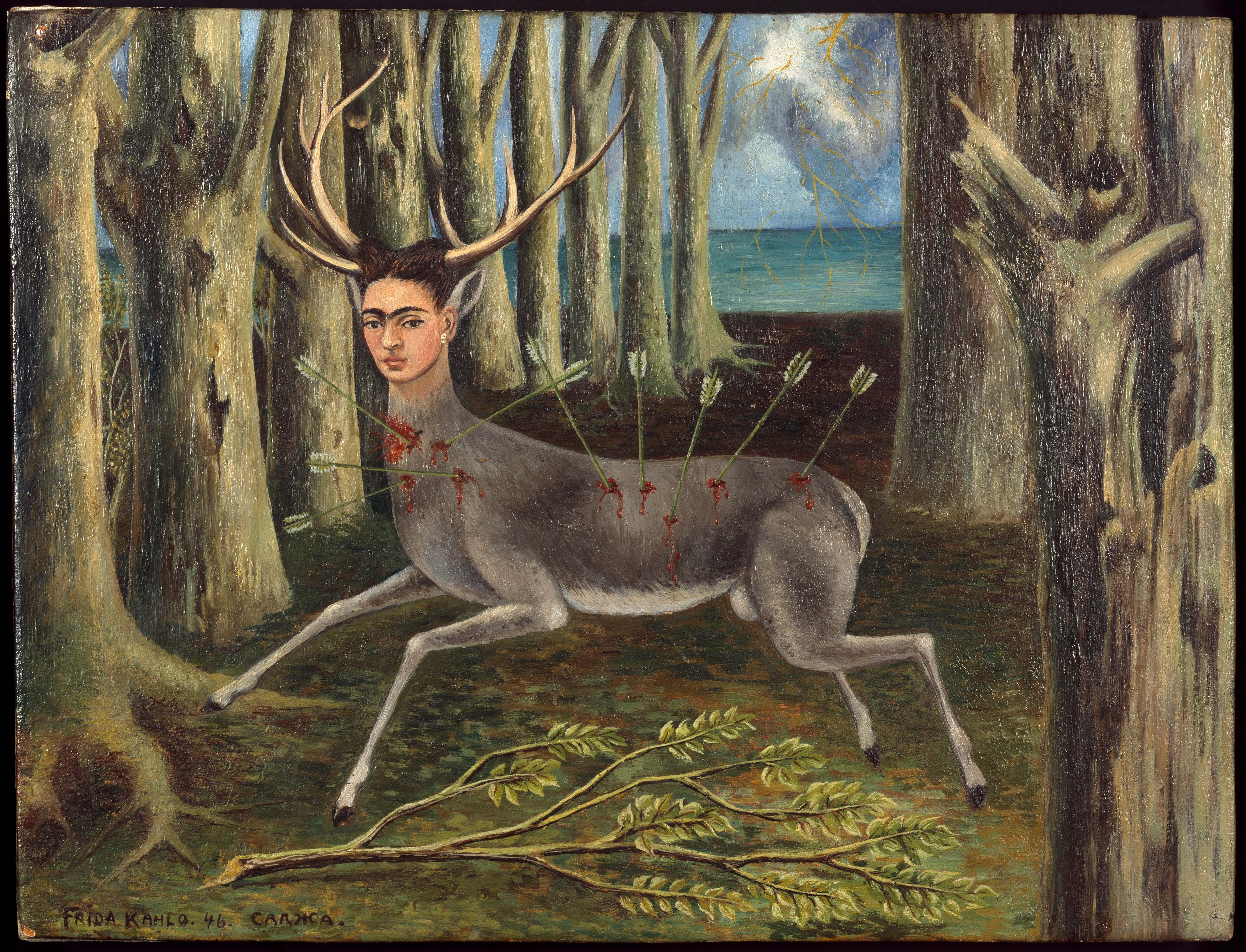 Frida Kahlo Le Venadita (little deer), 1946 Private Collection Photo: Nathan Keay, Â© MCA Chicago