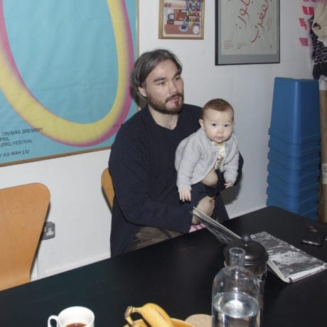 Hato's studio. Photography by Louise Benson.