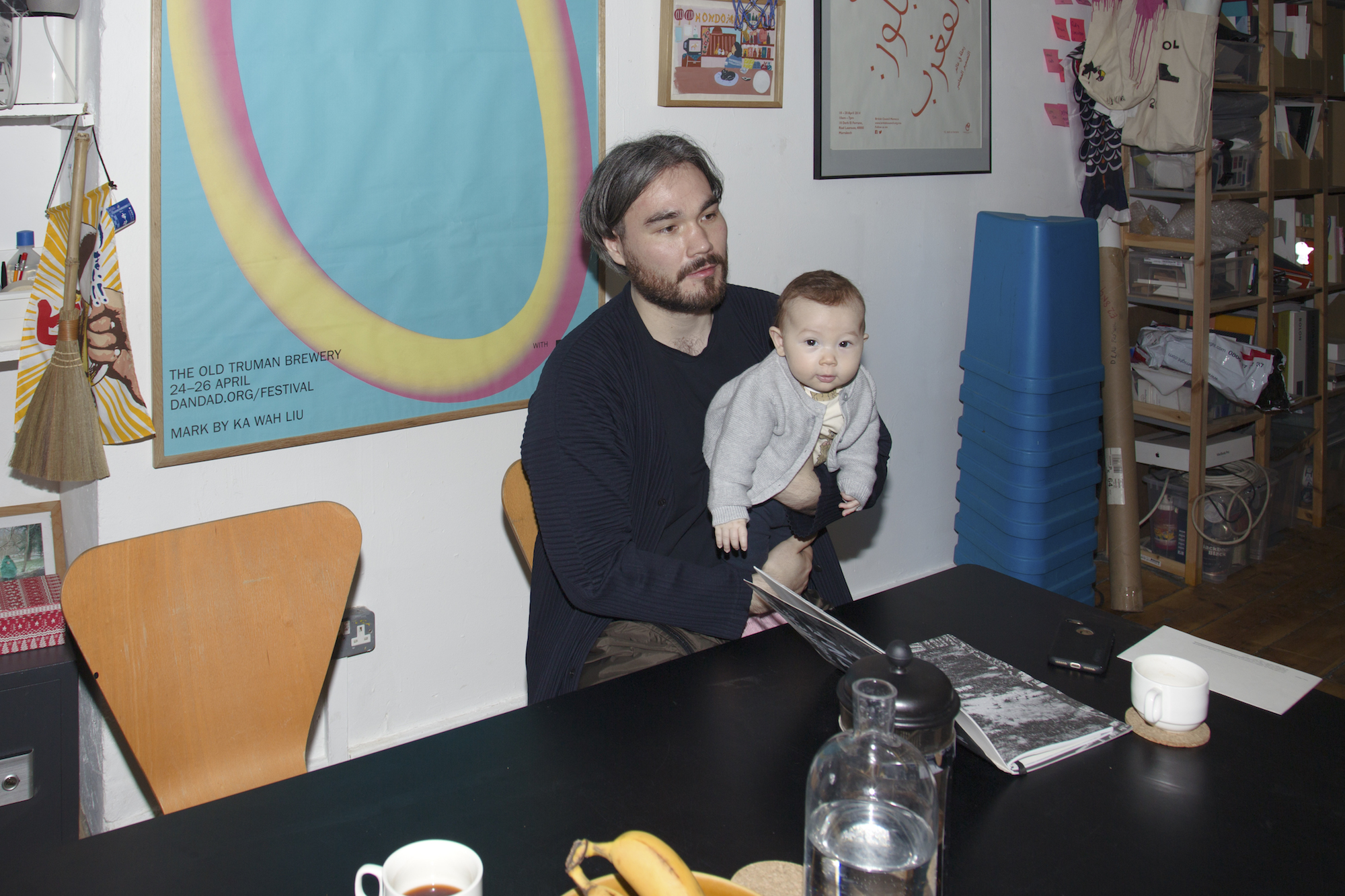 Hato's studio. Photography by Louise Benson.